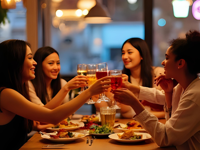 パーティーを楽しむ