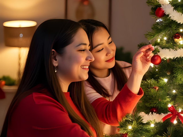 クリスマス飾りつけ